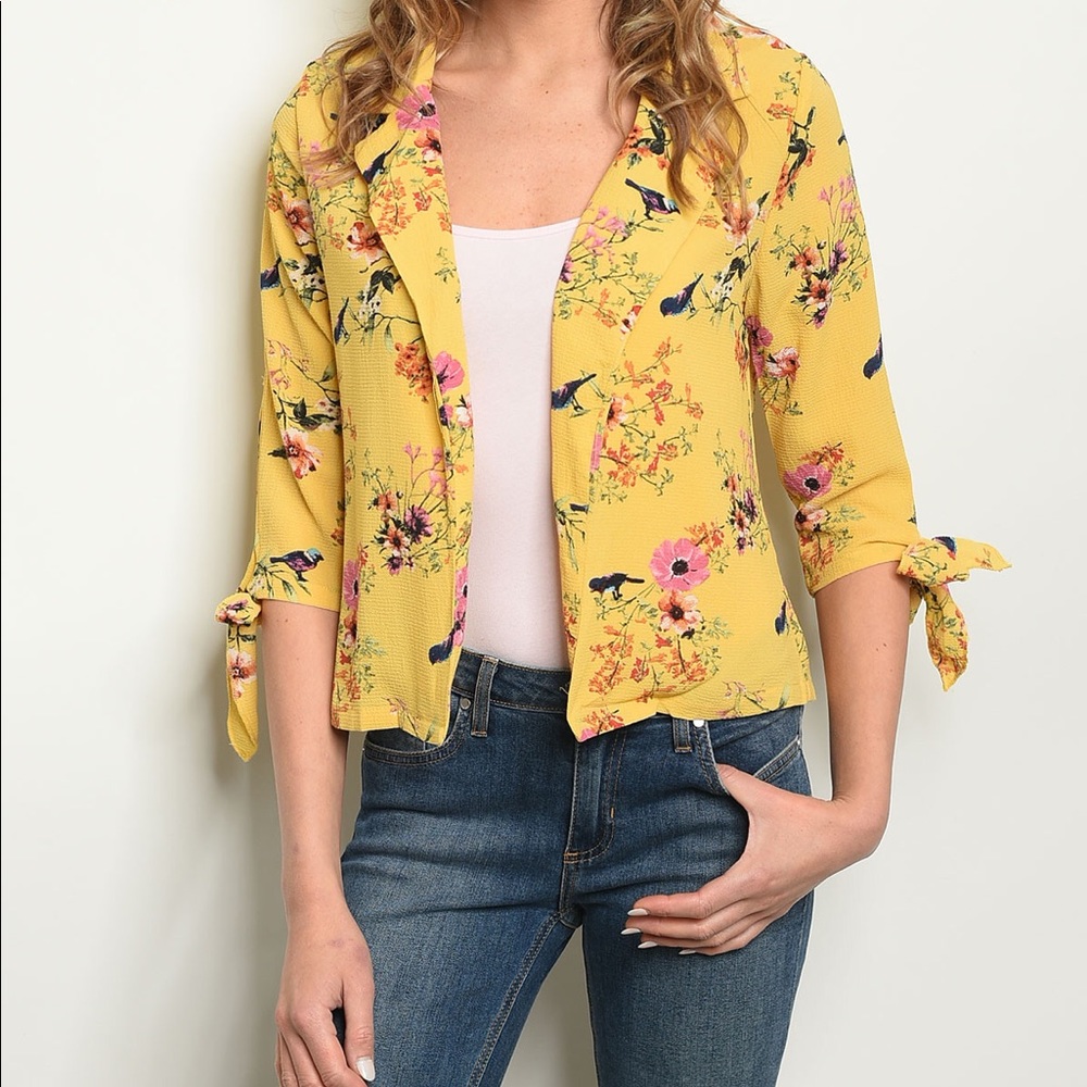 Yellow Floral Jacket